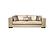 Napoli 3 Seat Sofa, Cream by Furnia Furniture