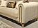 Paris 3 Seat Sofa, Cream by Furnia Furniture