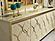 Napoli Dining Room Console w/Mirror, Cream by Furnia Furniture