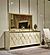 Napoli Dining Room Console w/Mirror, Cream by Furnia Furniture