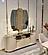 Paris Dining Room Console w/Mirror, Cream by Furnia Furniture