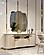 Paris Dining Room Console w/Mirror, Cream by Furnia Furniture