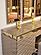 Elite Dresser w/Mirror, Gold by Furnia Furniture