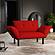 Ada Loveseat, Red by Furnia Furniture