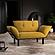 Ada Loveseat, Yellow by Furnia Furniture