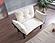 Sona Loveseat, Cream by Furnia Furniture