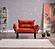 Sona Loveseat, Orange by Furnia Furniture