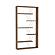 Tars Bookcase, Walnut/Chrome by Furnia Furniture