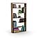 Tars Bookcase, Walnut/Chrome by Furnia Furniture