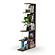 Tars Mini Bookcase, Walnut/Chrome by Furnia Furniture