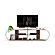 Case TV Unit, Walnut/Chrome by Furnia Furniture