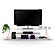 Tars TV Unit, White/Pink by Furnia Furniture