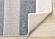 Folio Blue Beige Grey Rounded Geoemetric Overlay Striped Design Rug by Kalora