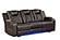 Benz Brown Faux Leather Reclining Sofa, Loveseat & Chair by Galaxy Furniture