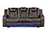 Benz Brown Faux Leather Reclining Sofa, Loveseat & Chair by Galaxy Furniture