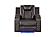 Benz Brown Faux Leather Reclining Sofa, Loveseat & Chair by Galaxy Furniture