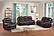 Benz Brown Faux Leather Reclining Sofa, Loveseat & Chair by Galaxy Furniture