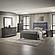 Blaze Gray Wood Upholstered Bedroom Set by Galaxy Furniture
