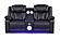 Challenger Black Faux Leather Reclining Sofa, Loveseat & Chair by Galaxy Furniture