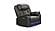 Challenger Gray Faux Leather Reclining Chair by Galaxy Furniture