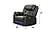 Challenger Gray Faux Leather Reclining Chair by Galaxy Furniture