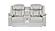 Challenger Ice Faux Leather Reclining Sofa & Loveseat by Galaxy Furniture