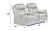 Challenger Ice Faux Leather Reclining Loveseat by Galaxy Furniture