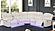 Challenger Ice Sectional Sofa w/LED by Galaxy Furniture