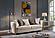 Chanelle Beige Velvet Sofa, Loveseat & Chair by Galaxy Furniture