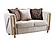 Chanelle Beige Velvet Sofa, Loveseat & Chair by Galaxy Furniture