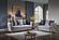 Chanelle Gray Velvet Sofa, Loveseat & Chair by Galaxy Furniture