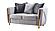 Chanelle Gray Velvet Sofa, Loveseat & Chair by Galaxy Furniture