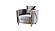 Chanelle Gray Thick Velvet Fabric Upholstered Chair by Galaxy Furniture
