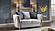 Chanelle Gray Thick Velvet Fabric Upholstered Loveseat by Galaxy Furniture