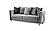 Chanelle Gray Thick Velvet Fabric Upholstered Sofa & Loveseat by Galaxy Furniture