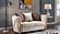 Chanelle Beige Thick Velvet Fabric Upholstered Loveseat by Galaxy Furniture