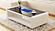 Chelsea White Coffee Table w/Built in LED by Galaxy Furniture