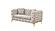 Contempo Gray Button-Tufted Velvet Upholstered Loveseat by Galaxy Furniture