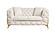 Contempo Cream Button-Tufted Velvet Upholstered Loveseat by Galaxy Furniture