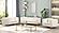 Contempo Cream Button-Tufted Velvet Upholstered Sofa by Galaxy Furniture