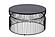 CT-901-30-30 Black Metal Coffee Table by Galaxy Furniture