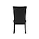 D03 Black Velvet Dining Chairs (Set of 2) by Global Furniture