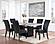 D03 Black Velvet Dining Chairs (Set of 2) by Global Furniture