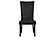 D03 Black Velvet Dining Chairs (Set of 2) by Global Furniture
