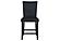 D04 Black Velvet Bar Stool (Set of 2) by Global Furniture