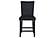 D04 Black Velvet Bar Stool by Global Furniture