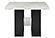 D04 White Bar Table by Global Furniture