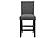 D1622 Black Bar Stools (Set of 2) by Global Furniture