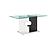 D219 Glass Top Dining Table by Global Furniture