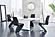 D2279 White Dining Table & D9002 Grey Dining Chair by Global Furniture